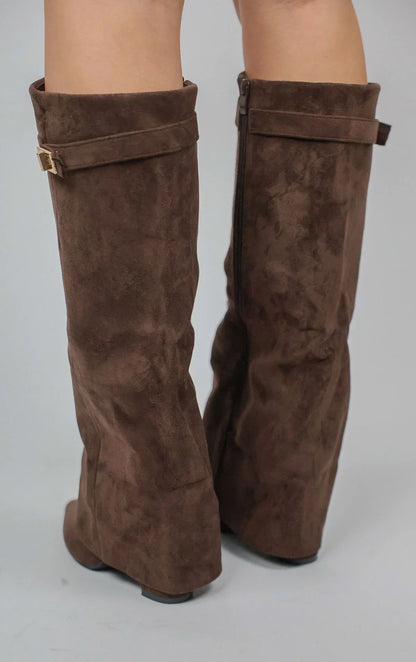 Tiffany Faux Suede Boots