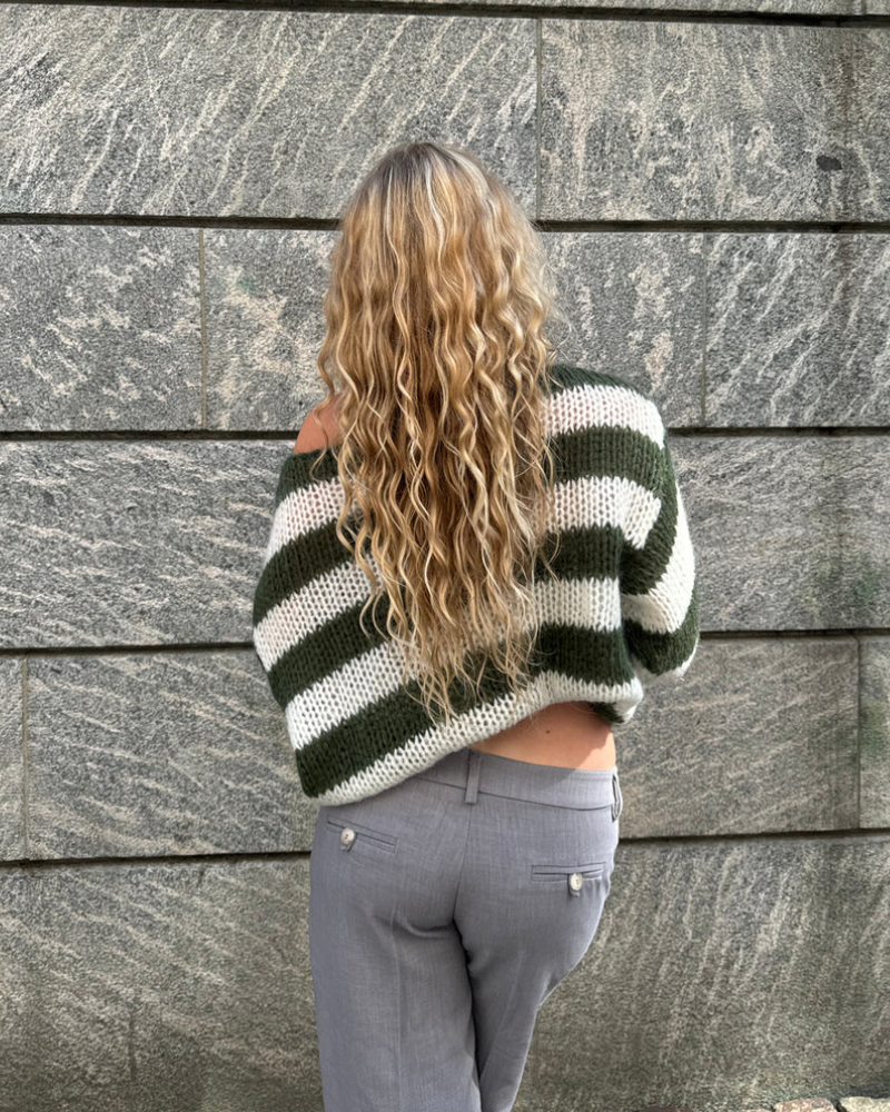 STRIPED KNIT SWEATER