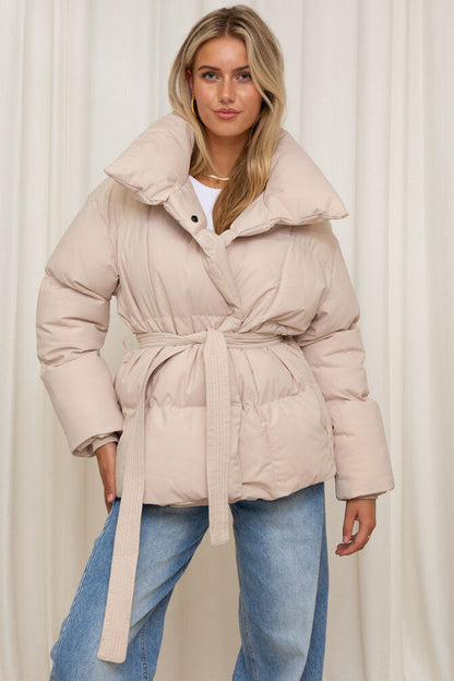 Belted Puffer Jacket