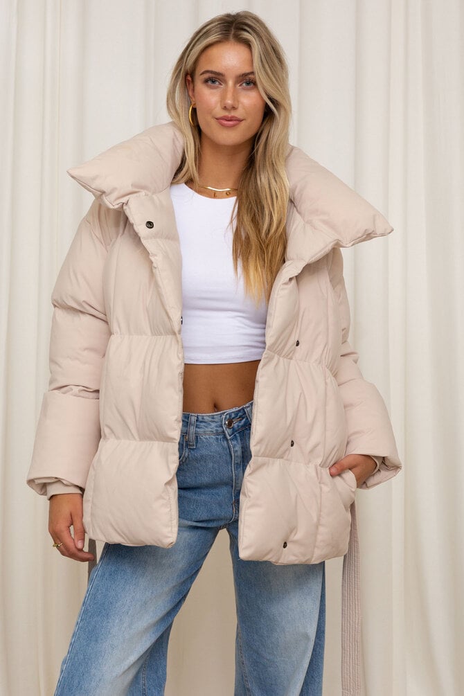 Belted Puffer Jacket