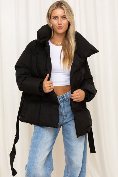 Belted Puffer Jacket