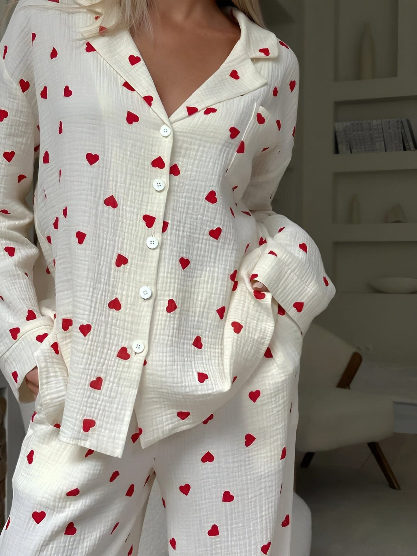 Hearts Pyjama Set