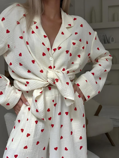 Hearts Pyjama Set