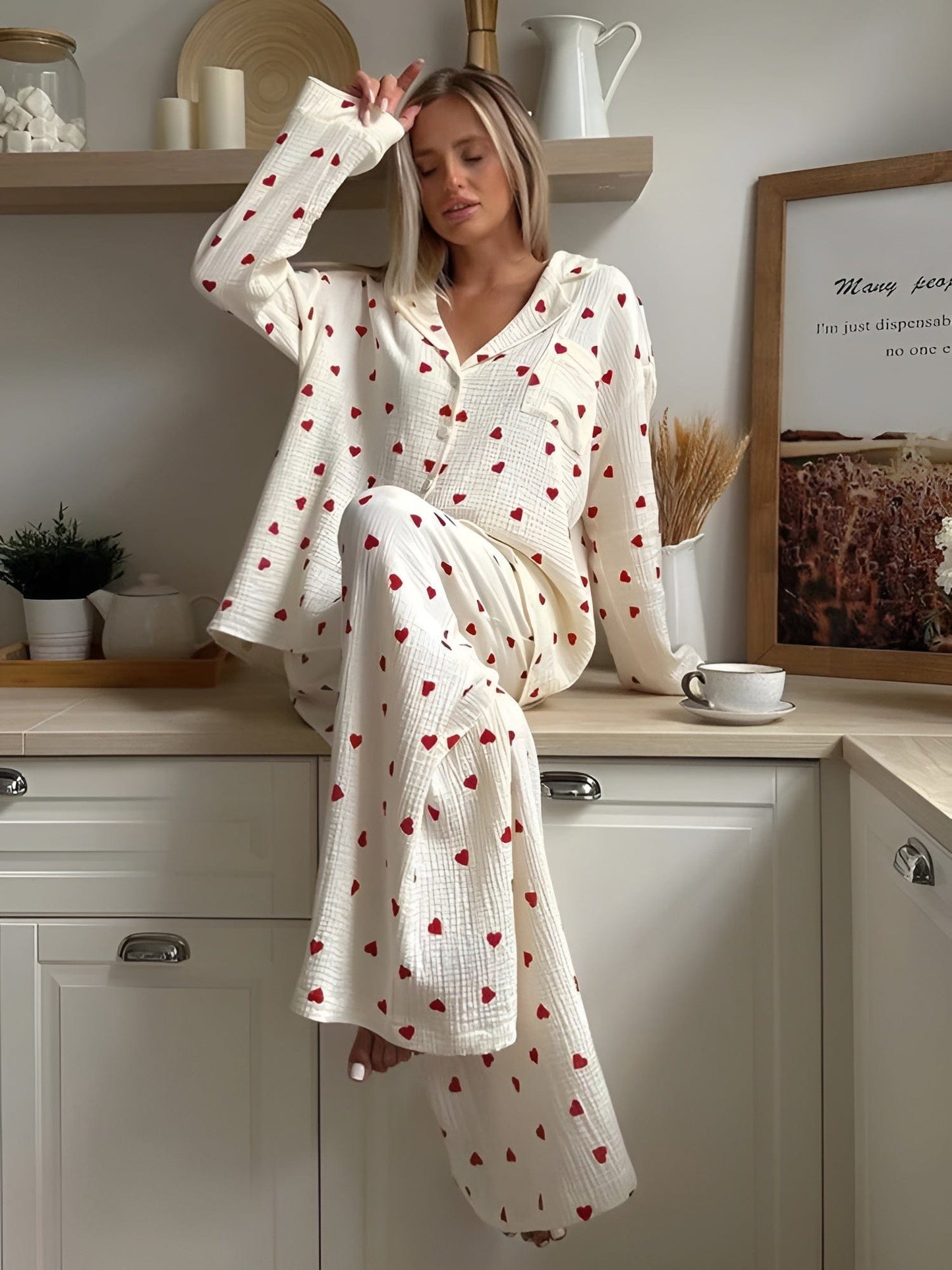 Hearts Pyjama Set