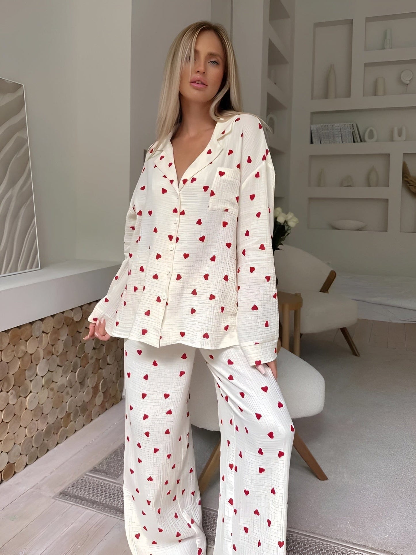 Hearts Pyjama Set