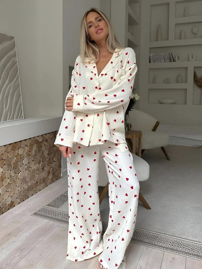 Hearts Pyjama Set